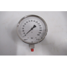 Manometer 160 bar Ø 160 mm RVS. NEW.
